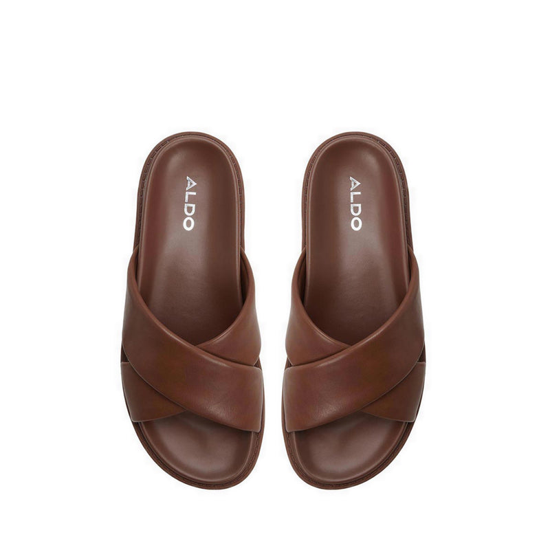 Borgo Men's Flat Sandals - Dark Brown