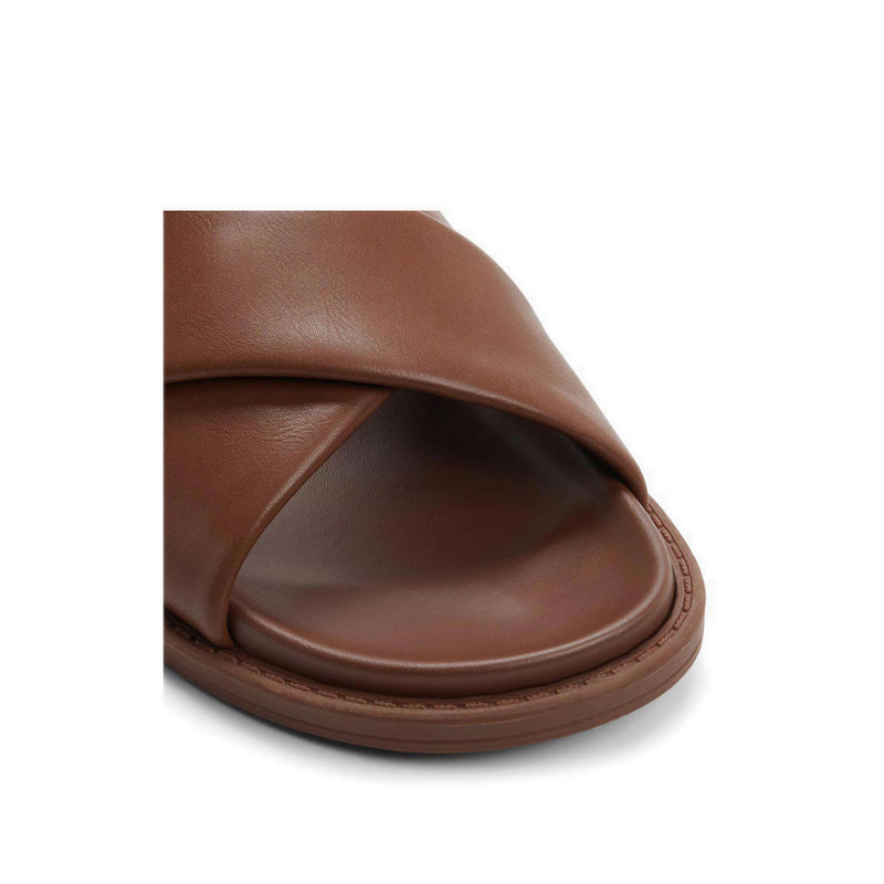 Borgo Men's Flat Sandals - Dark Brown