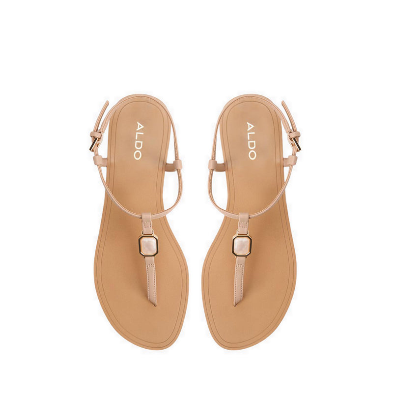 Sandstone Women's Flat Sandals - Beige