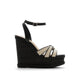 Esmerie Women's Wedge Sandals - Black Combo