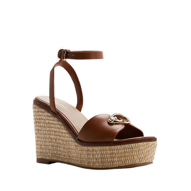 Carrabririel Women's Wedge Sandals - Medium Brown