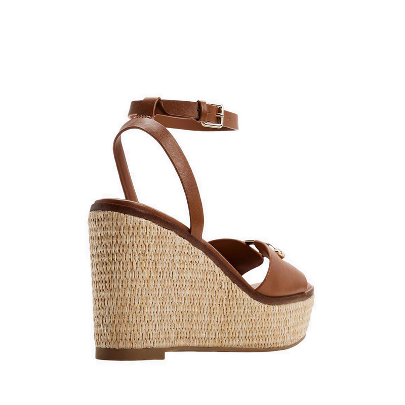 Carrabririel Women's Wedge Sandals - Medium Brown