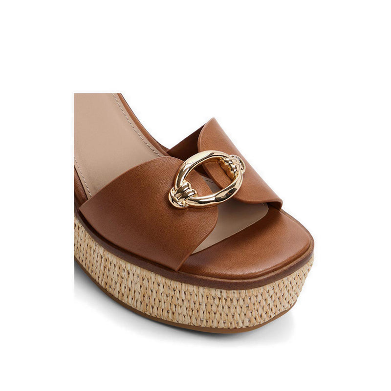 Carrabririel Women's Wedge Sandals - Medium Brown