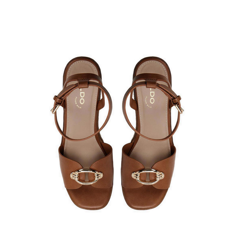 Carrabririel Women's Wedge Sandals - Medium Brown