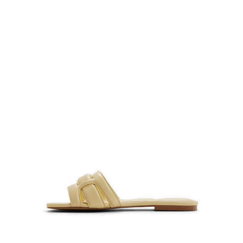 Elenaria Women's Flat Sandals - Light Yellow
