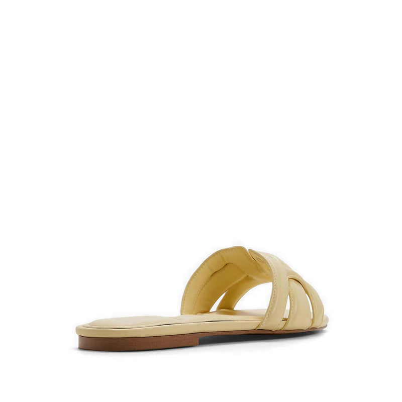 Elenaria Women's Flat Sandals - Light Yellow