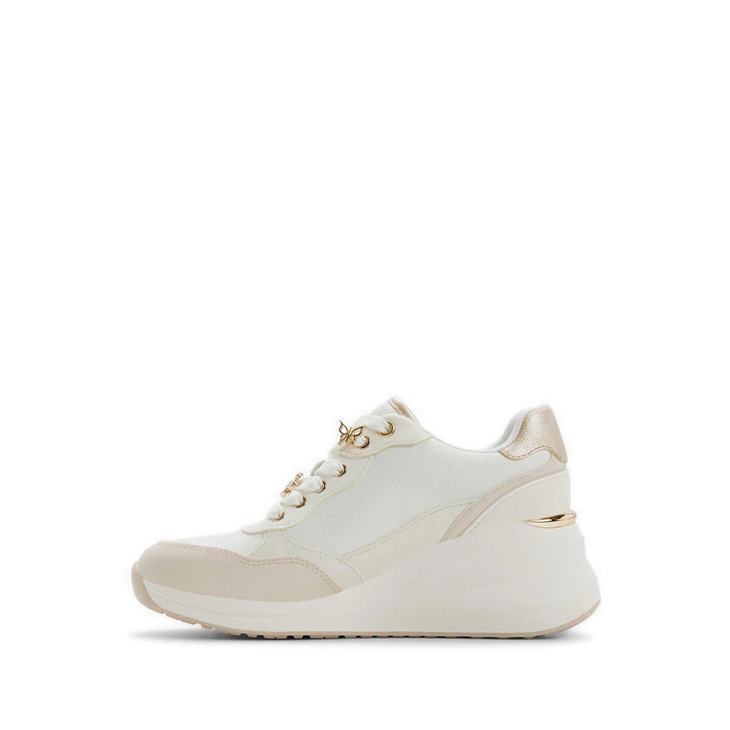 Flowergarden Women's Wedge Sneakers - White/Multi
