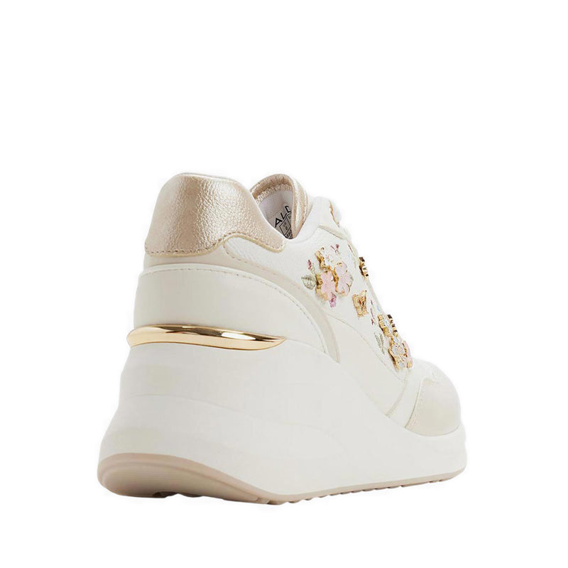 Flowergarden Women's Wedge Sneakers - White/Multi