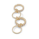 Merallia Women's Rings Gold/Clear Multi