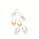 Cleargllo Women's Earrings - Gold/Clear Multi