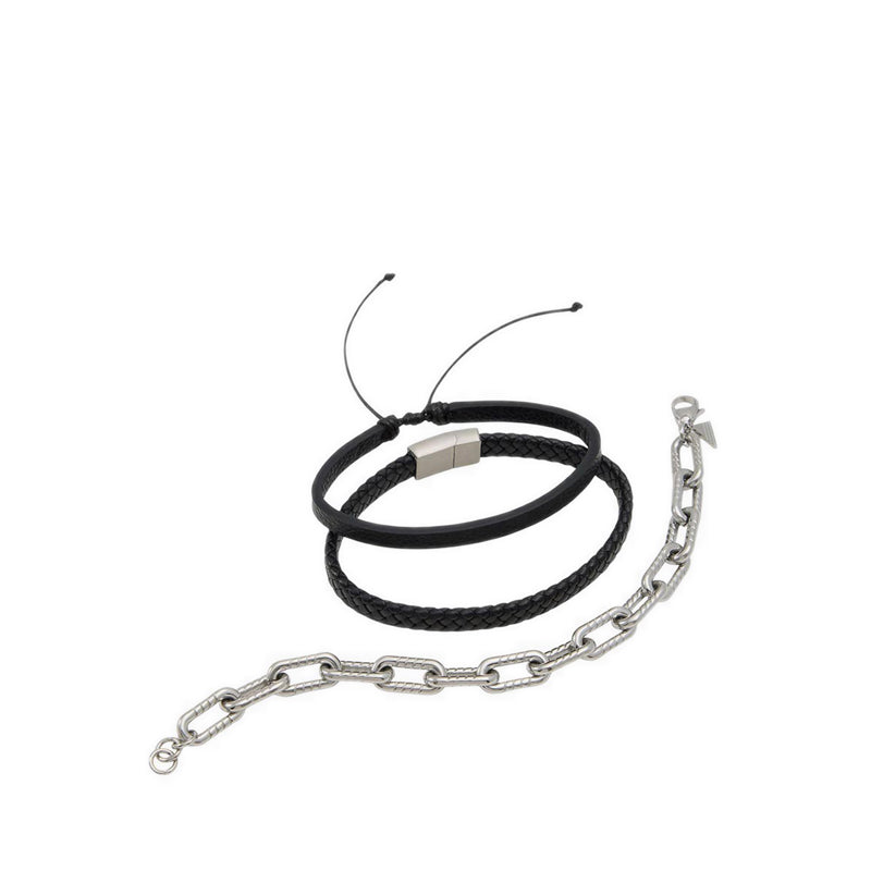 Sorenn Men's Bracelets - Black/Silver Multi