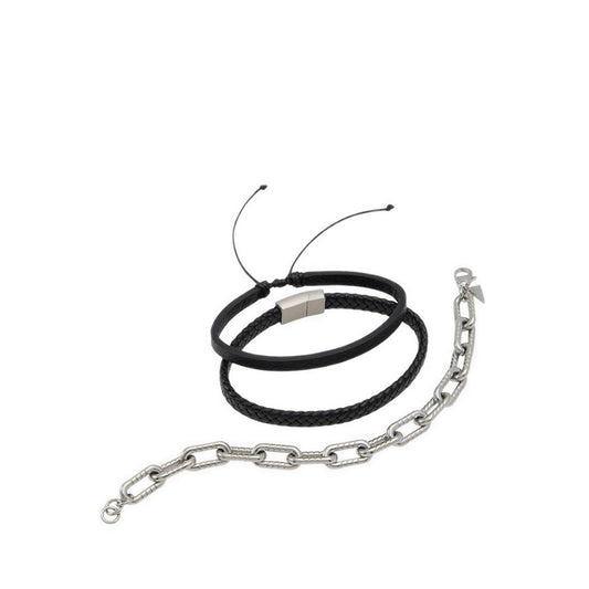 Sorenn Men's Bracelets - Black/Silver Multi