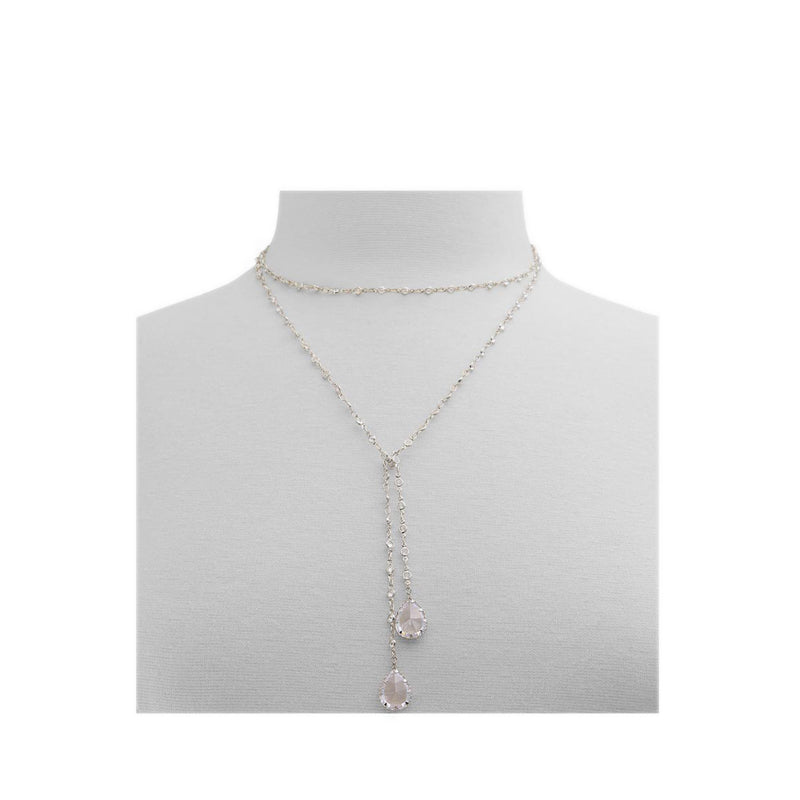 Aldo Adorea Women's Necklaces - Silver/Clear Multi