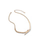 Aigoldan Women's Necklaces - Gold/Clear Multi