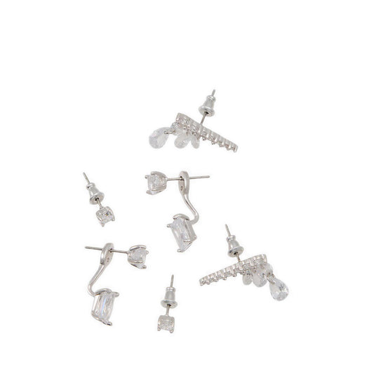 Aldo Shynelle Women's Earrings - Silver/Clear Multi
