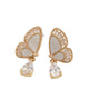 Aurafly Women's Earrings - Gold/Clear Multi