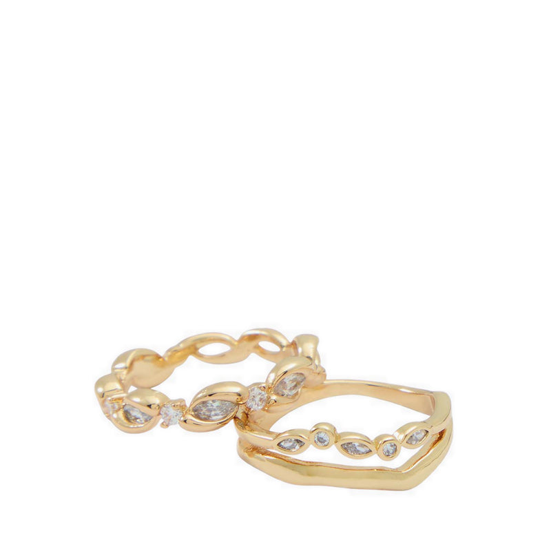 Scheana Women's Rings Gold/Clear Multi