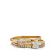 Bloominie Women's Rings - Gold/Clear Multi