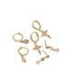 Shannonn Women's Earrings Gold/Clear Multi