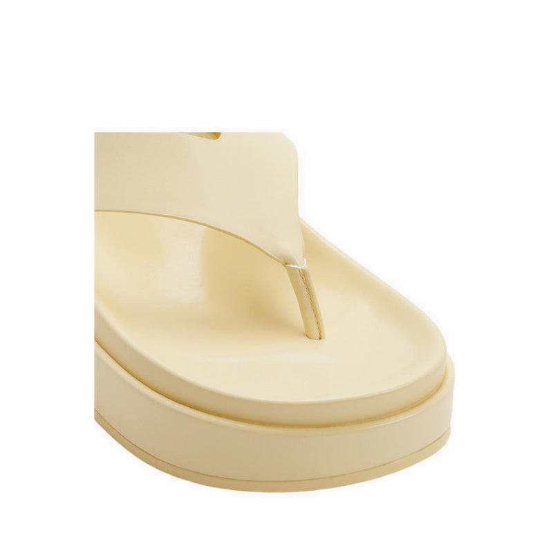 Mist Women's Footbed Sandals - Light Yellow – Aldoshoes Singapore