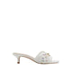 Annamassi Women's Heeled Sandals - White/Blue