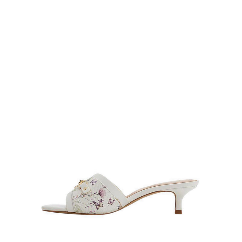 Annamassi Women's Heeled Sandals - White/Blue