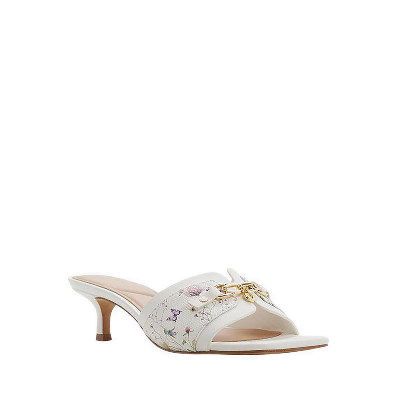 Annamassi Women's Heeled Sandals - White/Blue