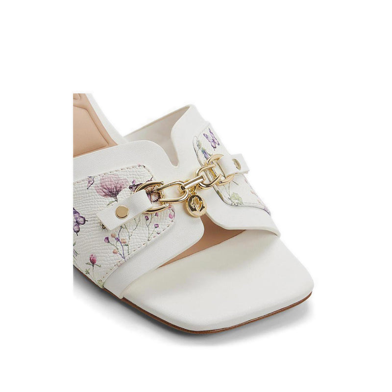 Annamassi Women's Heeled Sandals - White/Blue