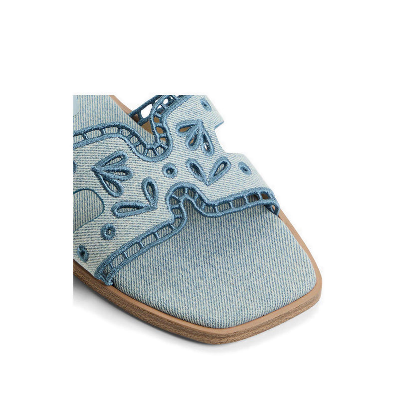 Itsandal Women's Flat Sandals - Denim