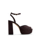 Monnae Women's Heels Dark Brown