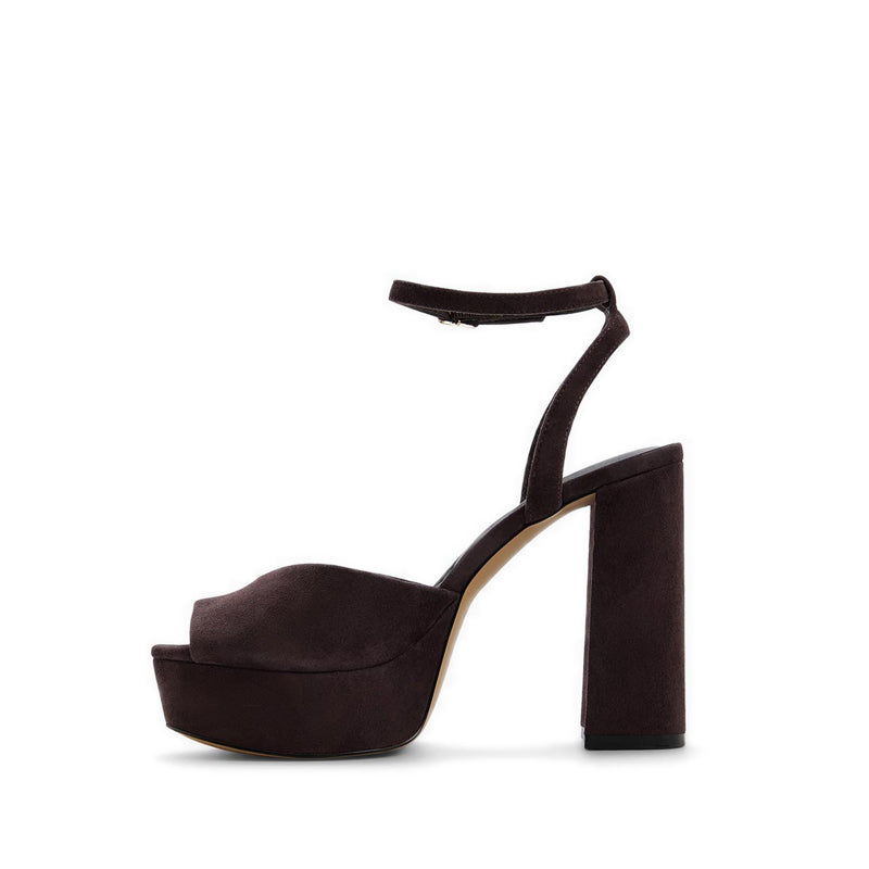 Monnae Women's Heels Dark Brown