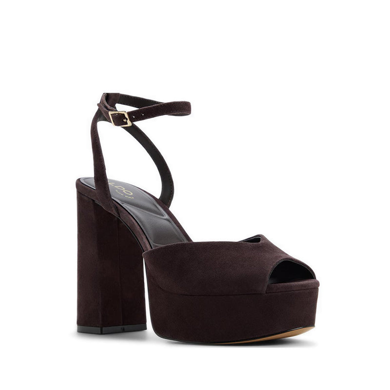 Monnae Women's Heels Dark Brown