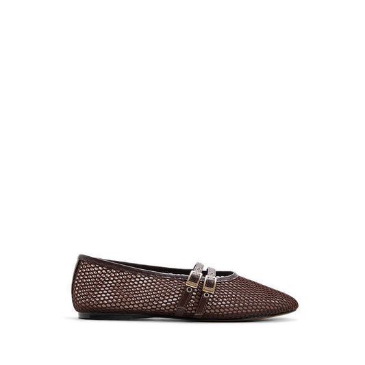 Ulelibaen Women's Ballerinas & Slip-Ons Dark Brown