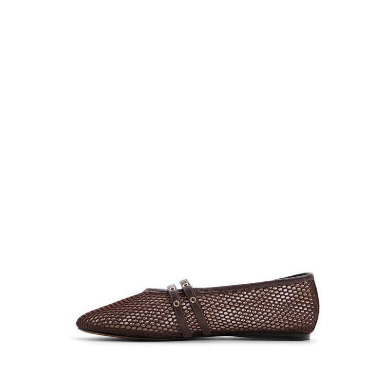 Ulelibaen Women's Ballerinas & Slip-Ons Dark Brown