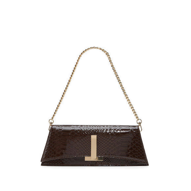 Mmychaela Women's Clutch - Dark Brown