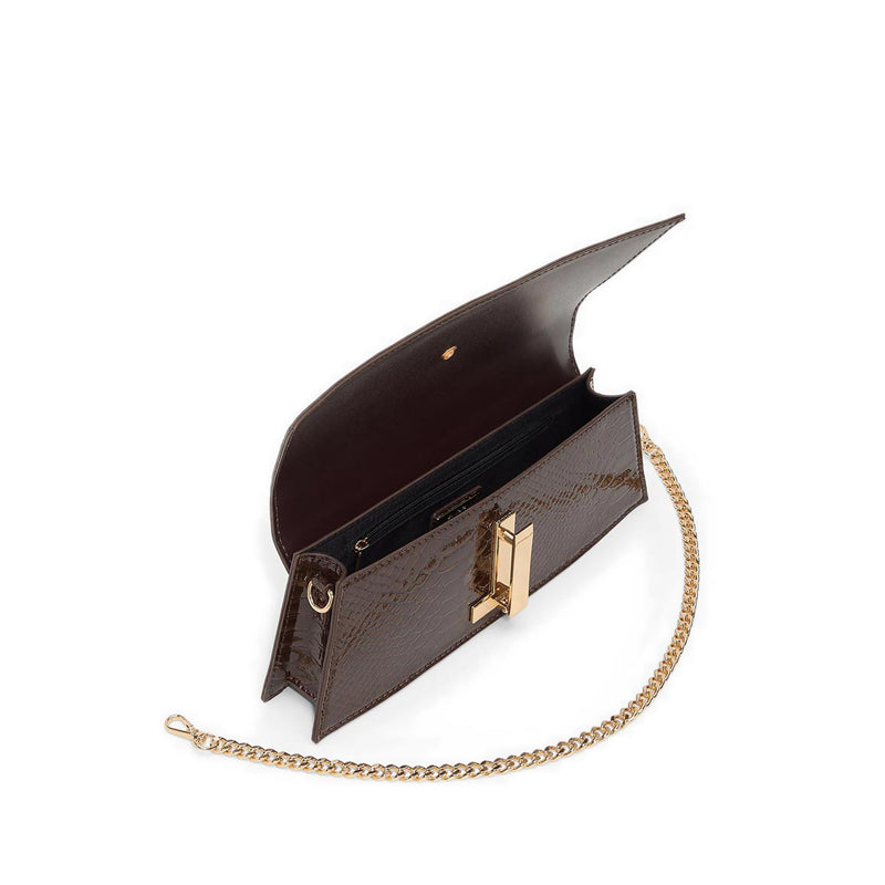Mmychaela Women's Clutch - Dark Brown