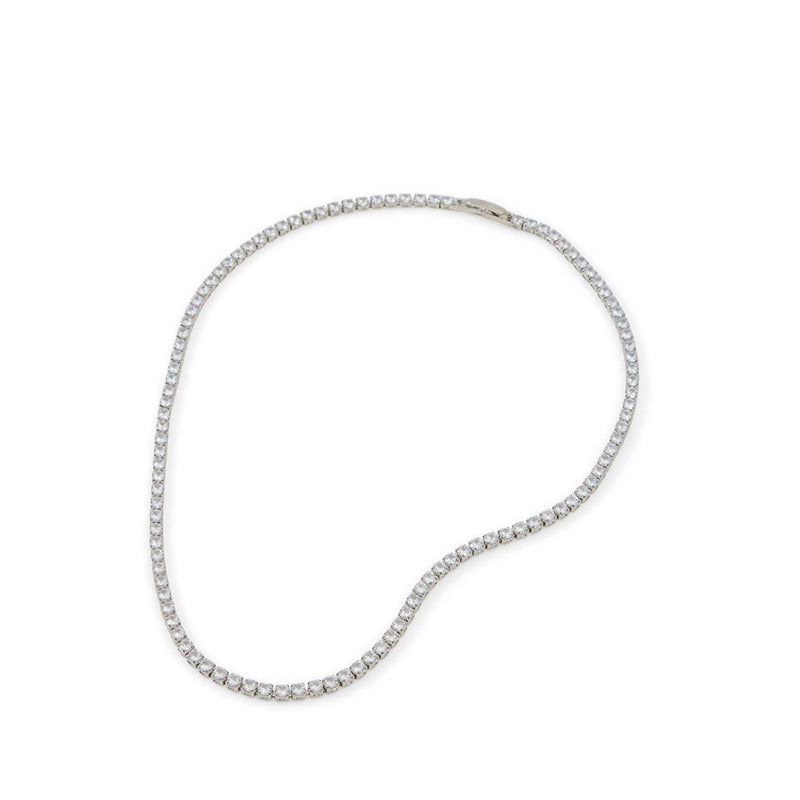 Miraollamini Women's Necklaces Silver/Clear Multi