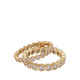 Eclora Women's Rings - Gold/Clear Multi