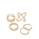 Marecella Women's Rings Gold/Clear Multi