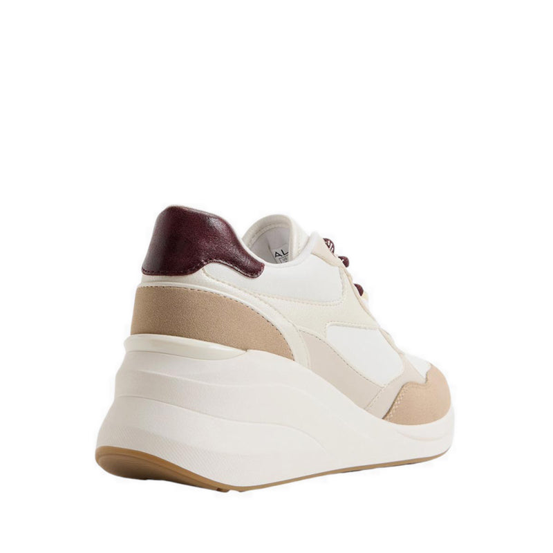 Asiejan Women's Wedge Sneakers Tan Combo