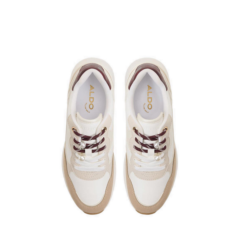 Asiejan Women's Wedge Sneakers Tan Combo