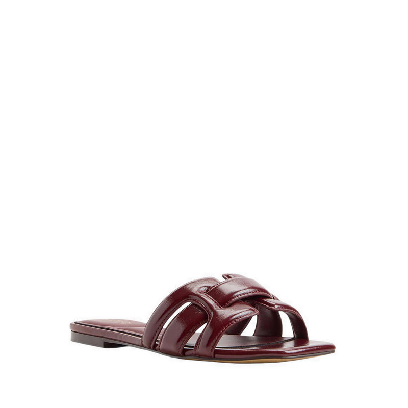 Elenaria Women's Flat Sandals Dark Red