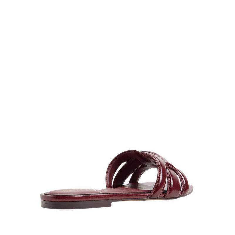 Elenaria Women's Flat Sandals Dark Red
