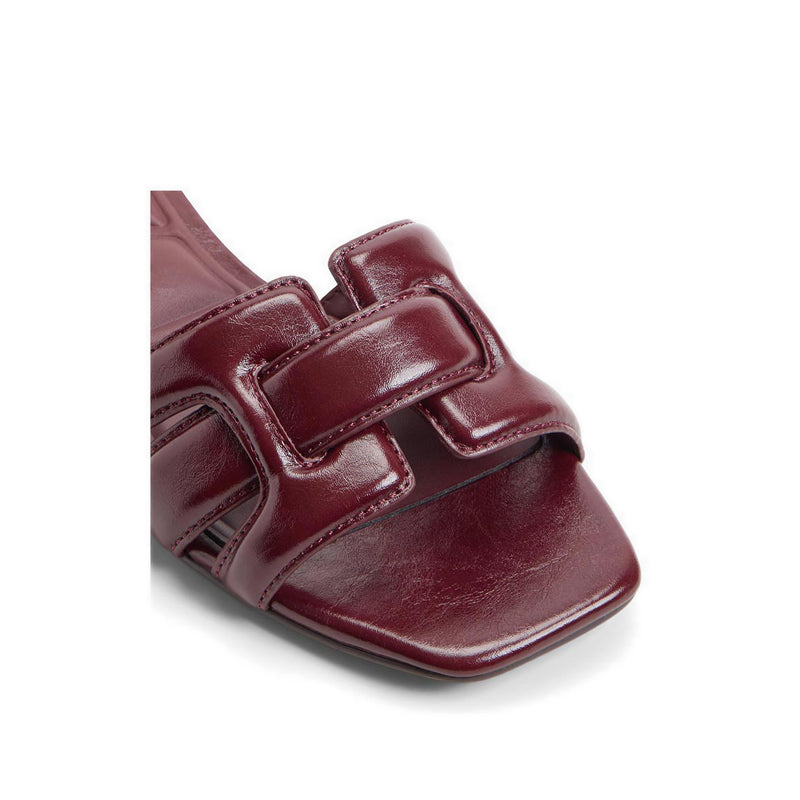 Elenaria Women's Flat Sandals Dark Red