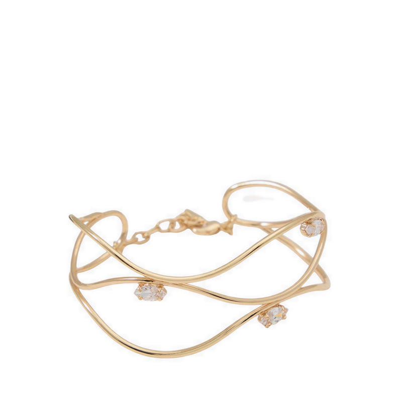 Chems Women's Bracelets - Gold/Clear Multi