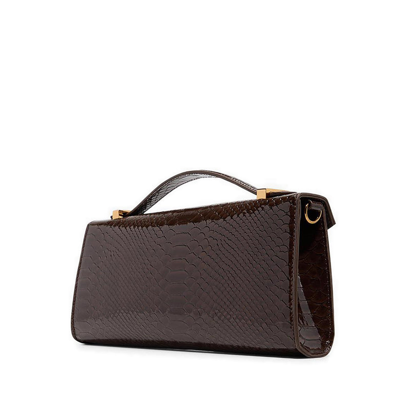Alexzandrax Women's Clutch Dark Brown