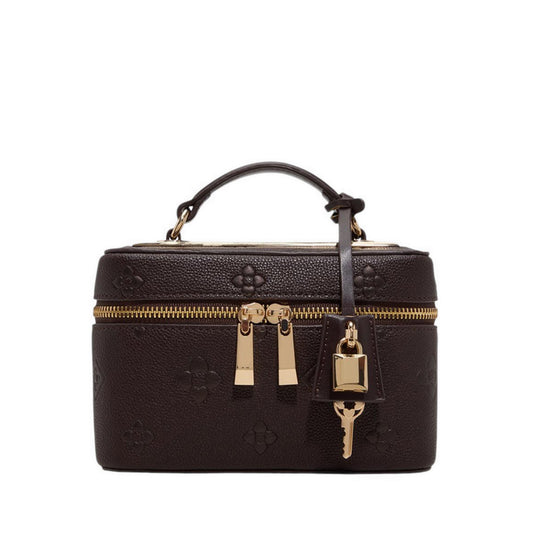 Basma Women's Vanity Case Open Brown