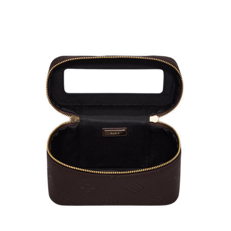 Basma Women's Vanity Case Open Brown