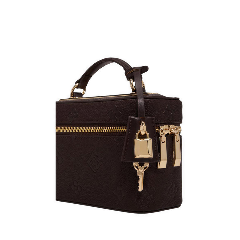Basma Women's Vanity Case Open Brown