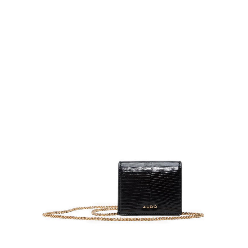 Classicwallet Women's Wallet On A Chain Black